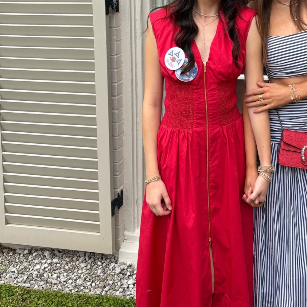 Red Sleeveless Dress Anthropologie